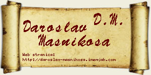 Daroslav Masnikosa vizit kartica